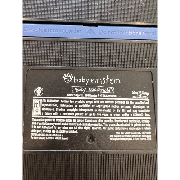 Baby Einstein Baby MacDonald Van Gogh Newton Mozart VHS Lot of 5 Movies - Picture 7 of 8